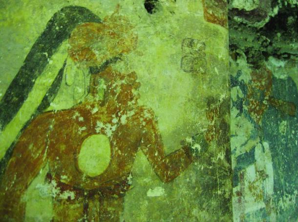 The archaeologists took scans of some of the murals because the walls are so close together they couldn’t get proper photographs. The image above is a photograph.