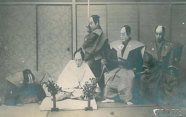 The seppuku ritual, circa 1900.
