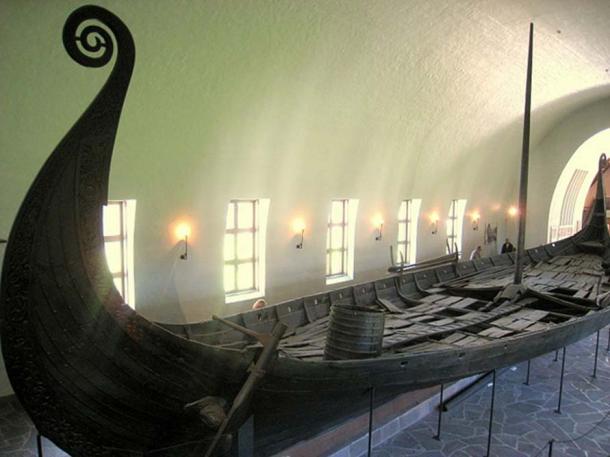 Oseberg ship, Kulturhistorisk museum (Viking Ship Museum), Oslo, Norway.