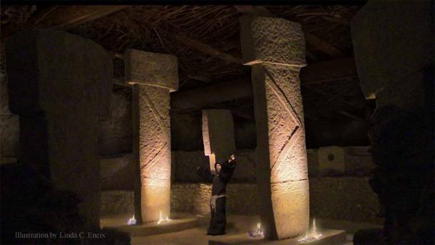 A shrine at Göbekli Tepe in Anatolia, Turkey. (Linda C. Eneix)