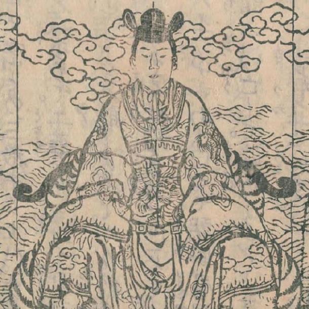 Shunten's enthronement in 1187. (Public Domain)