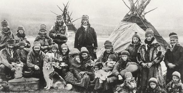 A siida of nomadic Sámi (1900-1920), Norway