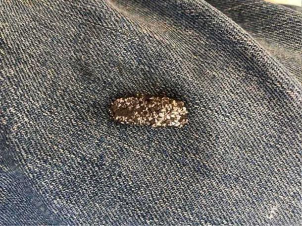 The silver artifact, dubbed a “paranormal paracetamol,” may date back to the reign of Roman Emperor Constantine. Source: Peter Beasley.