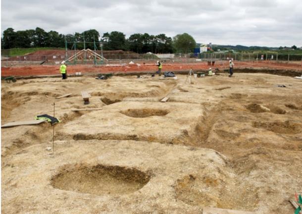 The site of the dig. 