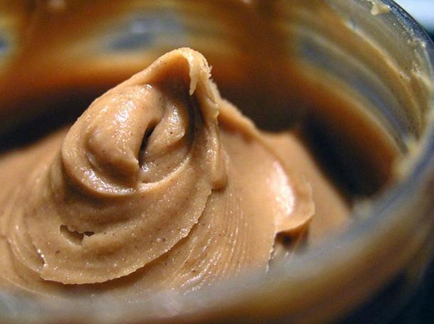 Modern day smooth peanut butter in a jar. 