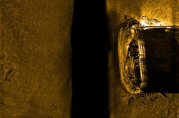 Side-scan sonar images of the first ship found from the Franklin Expedition, HMS Erebus.