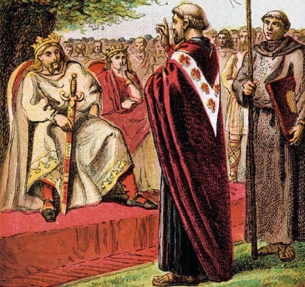 St Augustine preaching during Christianization of Anglo-Saxon England (Joseph Martin Kronheim / Public domain)