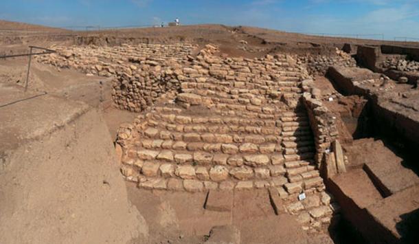 A staircase unearthed at Tell Mozan