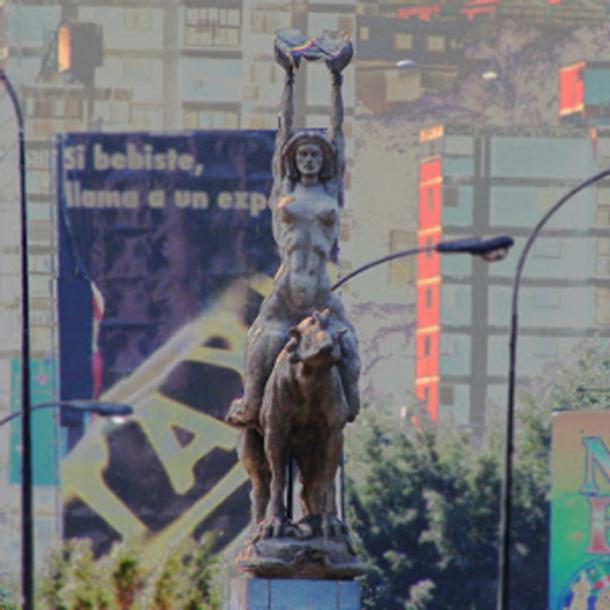 Statue of Maria Lionza. (Venezuelan Indian)