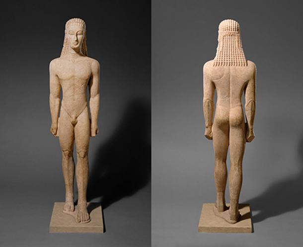 Found in Attica, this funerary marble statue of a kouros, is one of the oldest marble sculptures to have been discovered. (Public domain)