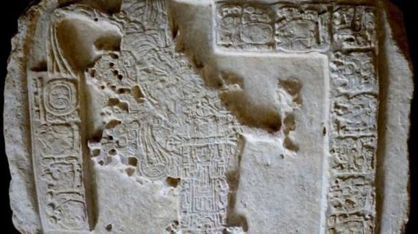 The stela discovered at El Achiotal, Guatemala