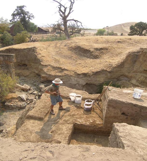 Among the findings at the Marsh Creek site are this stone house from 7,000 years ago.