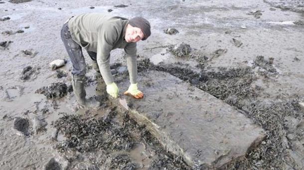 This stone slab may be the burial place of Lilias Adie.