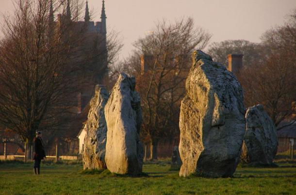 Some of the standing stones at Avebury