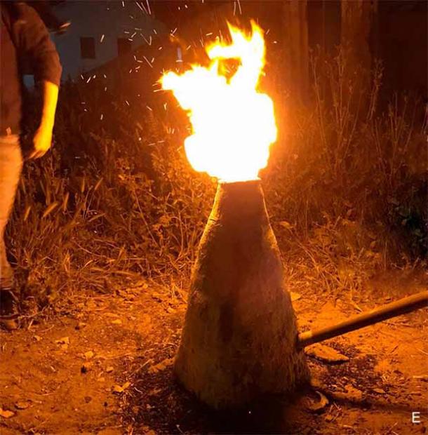 The study found that the stone could only have been engraved using tempered steel, created under high heat conditions. (Ralph Araque Gonzalez / University of Freiburg)