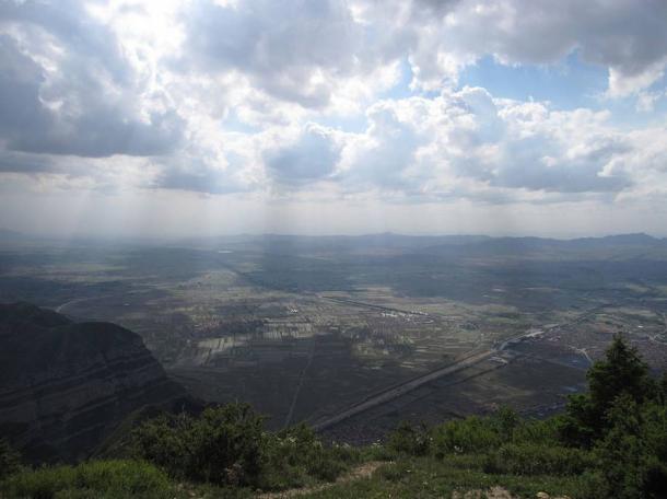 View from the summit of Heng Shan, Shanxi province, China.