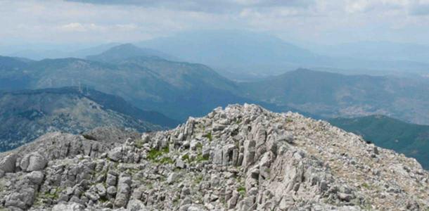The summit of Mt Zagaras north of Athens. 