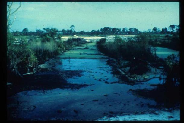 The pond that Steve stumbled upon.