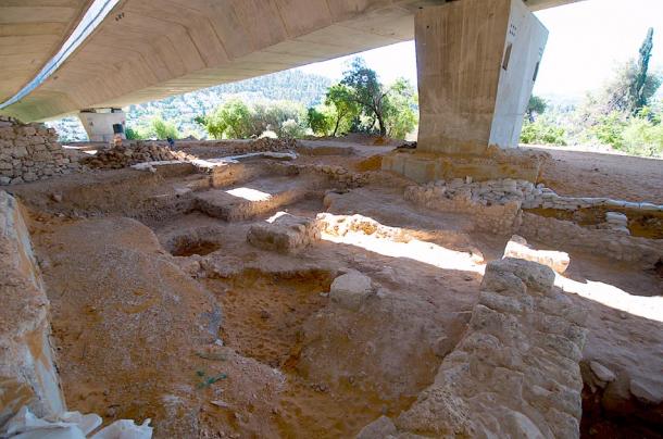 The Tel Motza Iron Age temple excavation site in Jerusalem. (Natritmeyer / CC BY-SA 4.0)