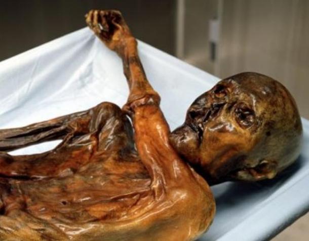 Ötzi the Iceman, a man from about 3300 BC, famously a naturally preserved body, was found in a glacier in the Alps