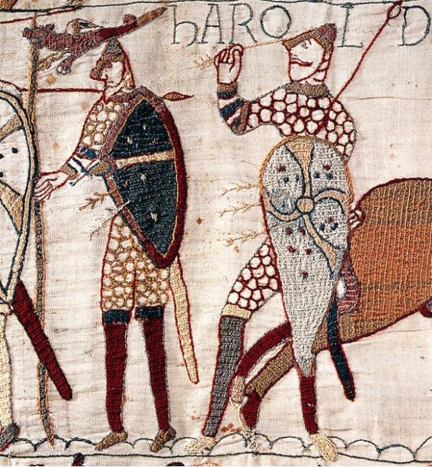 Bayeux tapestry: the death of Harold.