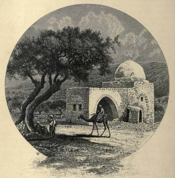 Popular imagery of the tomb depicting it as it appeared during the late 19th century. 