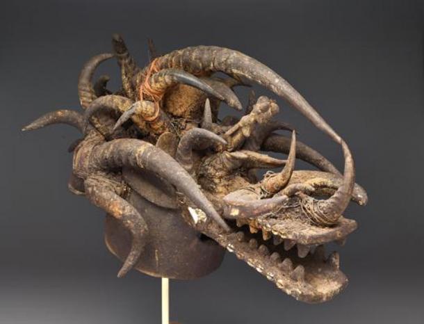 La máscara de casco Senufo de la colección del Museo de Arte de Dallas. (Museo de Arte de Dallas)