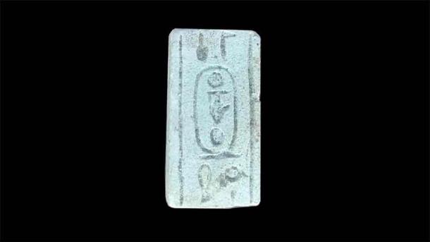 The cartouches of Thutmose III, which allows archaeologists to tie this royal retreat to a specific Egyptian pharaoh. (Live Science / Egyptian Ministry of Tourism and Antiquities)