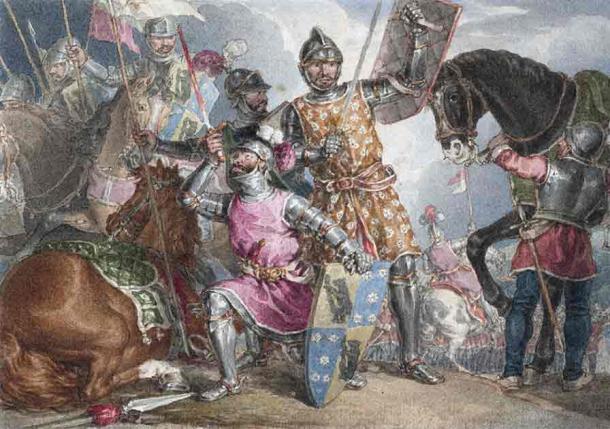 Three key players in the Battle of Towton, the Earl of Warwick, Edward IV and Richard III are depicted in a painting by John Augustus Atkinson (1775-18833). (Public Domain)
