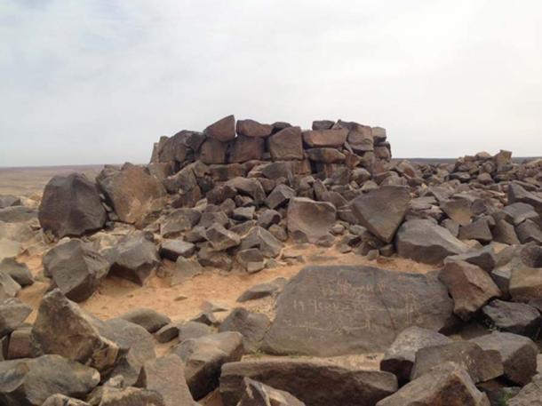 A tomb in the Jebel Qurma desert region of Jordan.