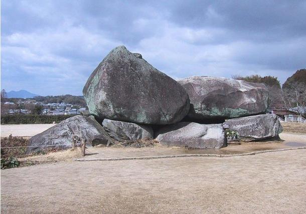 The megalithic tomb of Emperor Sogo no Umako; most Japanese tombs of this era are buried, but scholars believe his was uncovered because he was unpopular for raising taxes. (Wikimedia Commons)