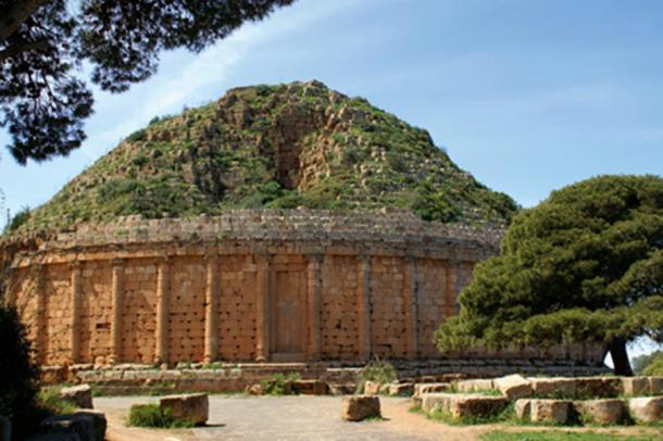 The tomb of Juba II and his wife Cleopatra Selene II in Tipaza, Algeria 
