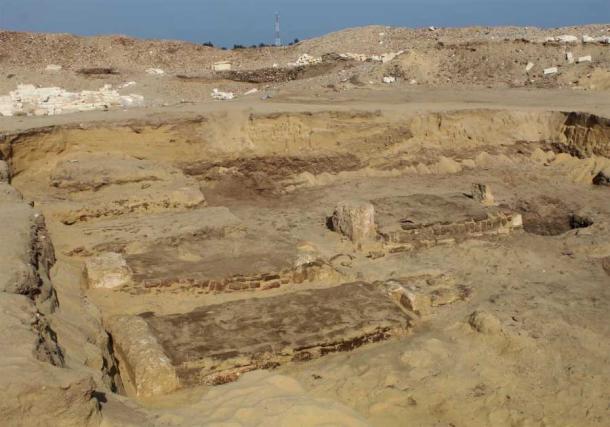 The Coptic-era tombs found at the site. Credit: Ministry of Tourism and Antiquities