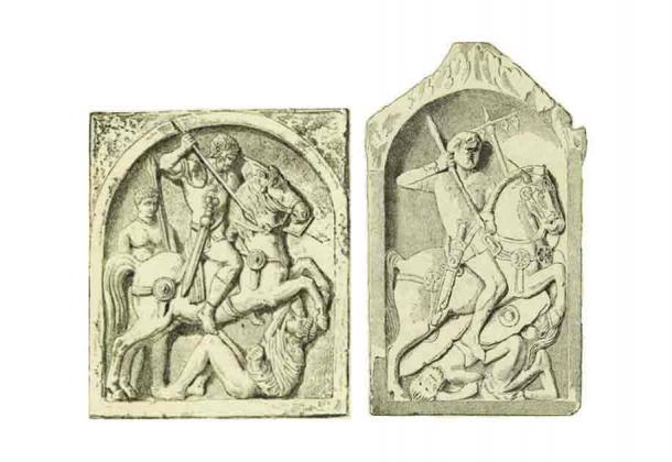 Tombstones of Roman cavalrymen buried in modern-day Germany. (Public domain)