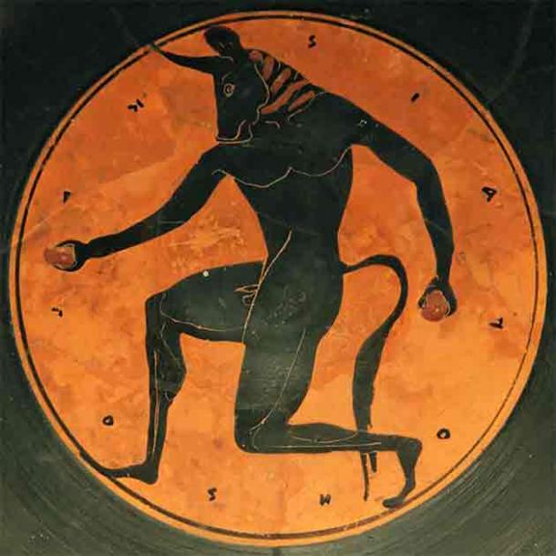 Tondo of a Minotaur, circa 515 BC. (© Marie-Lan Nguyen /CC BY 2.5)