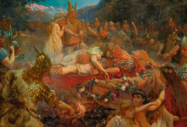 The tragic love story of the Völsungs saga: Sigurd and Brynhild (Siegfried and Brunhilda), 1909 painting (Public Domain)