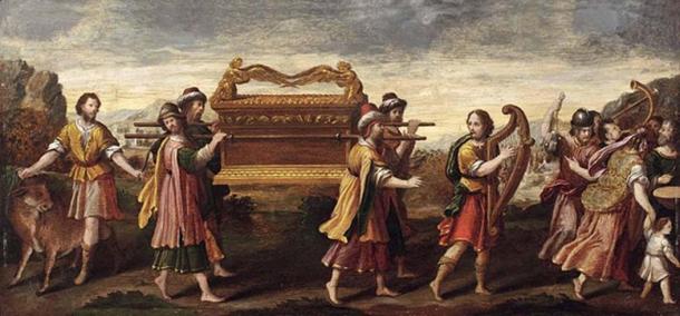 'La transferencia del arca por el rey David que canta y baila.'
