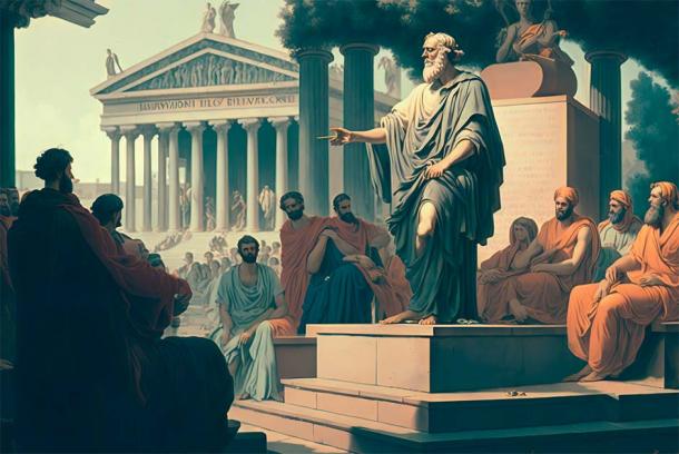 The trial of Socrates. Source: Kristian / Adobe Stock.