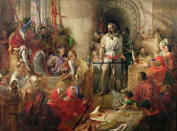 ‘The Trial of William Wallace at Westminster’ (pre-1870) by Daniel Maclise. (Public Domain)