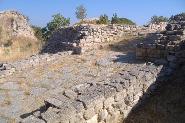 The ramp at Troy, excavated by Schliemann