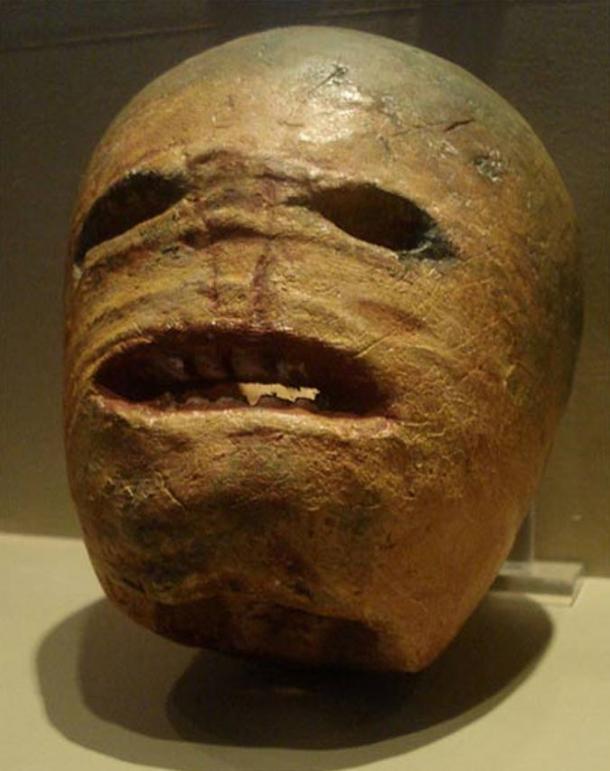 A traditional turnip Jack-o'-lantern from the early 20th century.