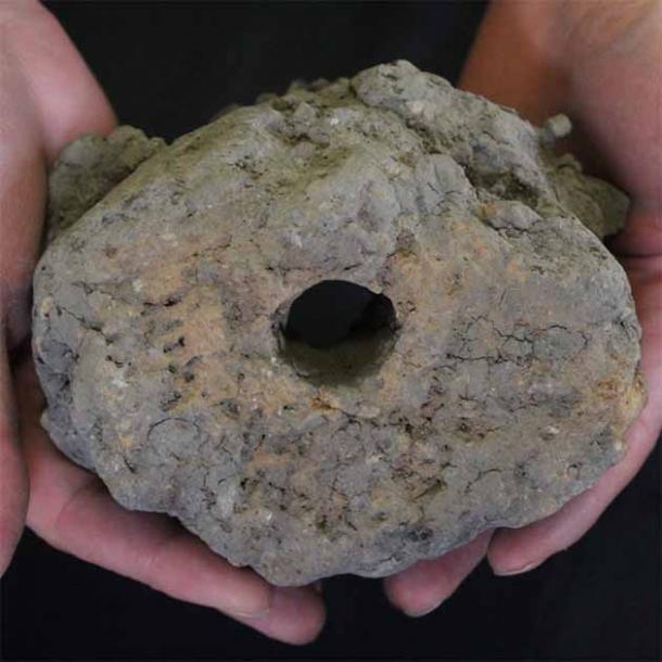 An almost intact tuyere, the size of which suggests large objects were forged at the site. (DigVentures)