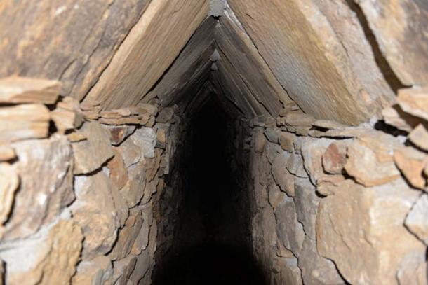 An underground tunnel recently discovered during the building of a subterranean parking space. (Photo: Tom Hamilton)