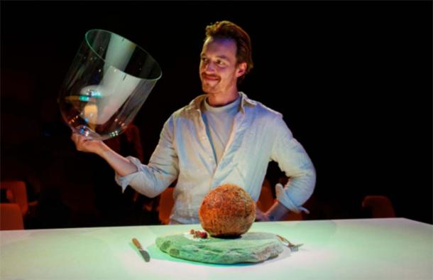 The ‘mammoth meatball’ was unveiled at in the Netherlands. (studioaico/ Wunderman Thompson)