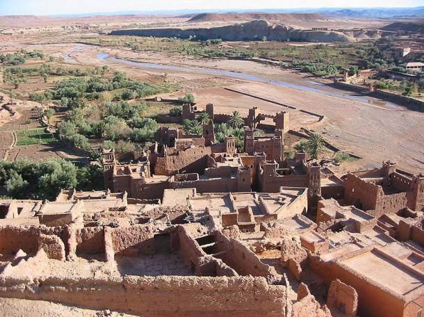 Bird's eye view of the Ksar of Ait-Ben-Haddou