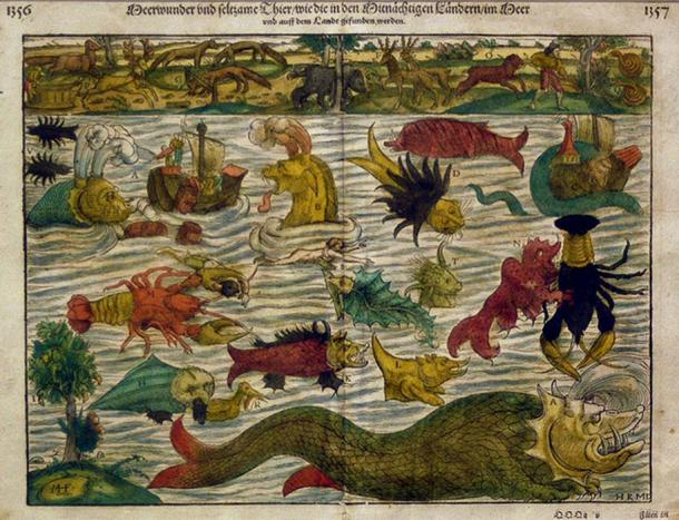 Taken from the vignettes on Olaus Magnus's Carta marina, Basel c. 1544