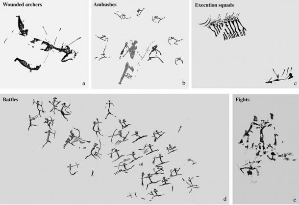 Types of violence in Neolithic cave art in eastern Spain 