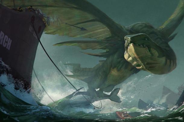 Did the discovery of whale carcasses lead to legends of dragons? 