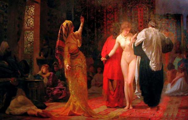 A white slave market 