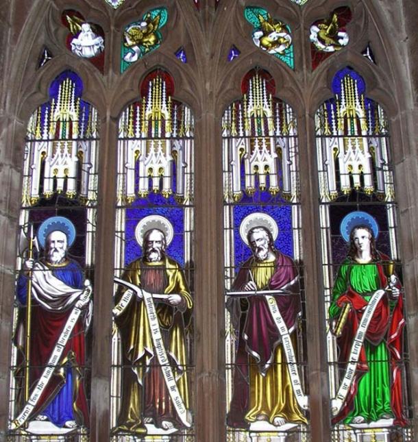 Wright’s window at Hodnet Church. 